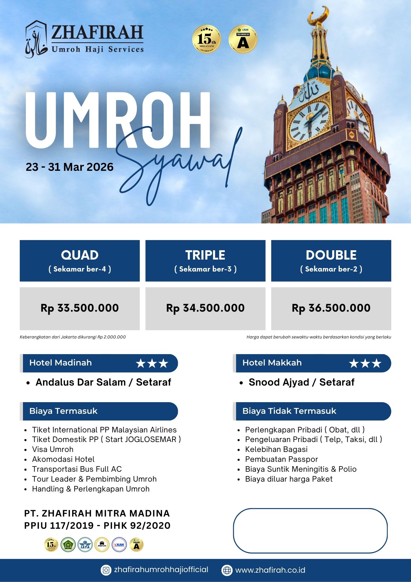 Umroh Syawal 2026 Update